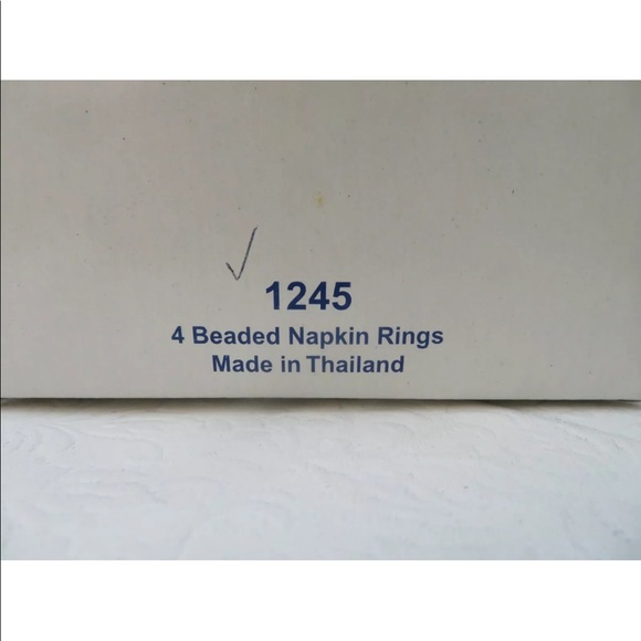 1245 Princess House Winter Garden Red Berry Napkin Rings NIB - Picture 3 of 3